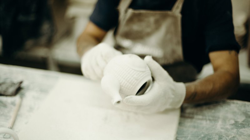Herstellung einer Teekanne aus Keramik